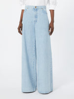 max mara wide leg denim jeans for women