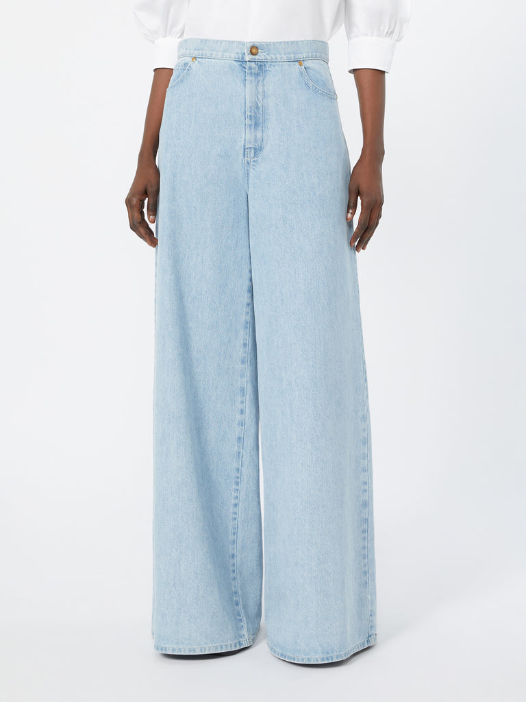 max mara wide leg denim jeans