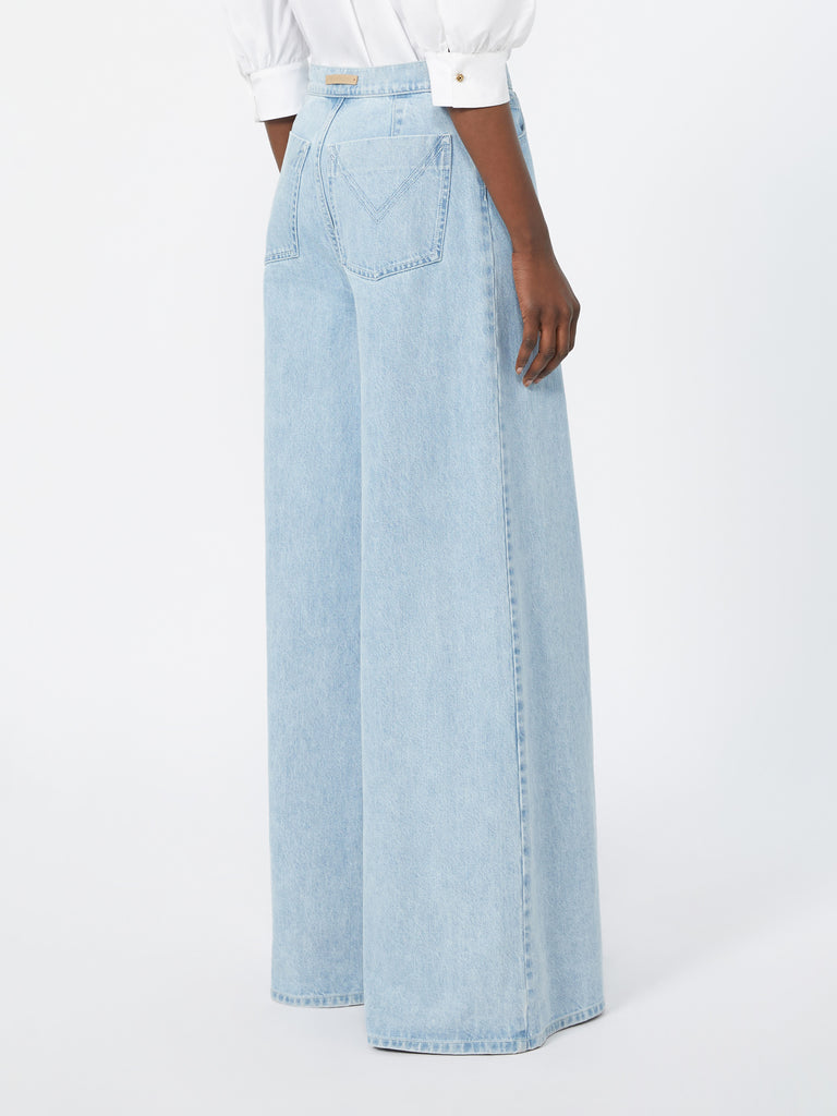 max mara wide leg denim jeans