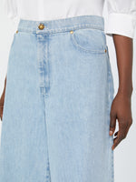 max mara wide leg denim jeans for women