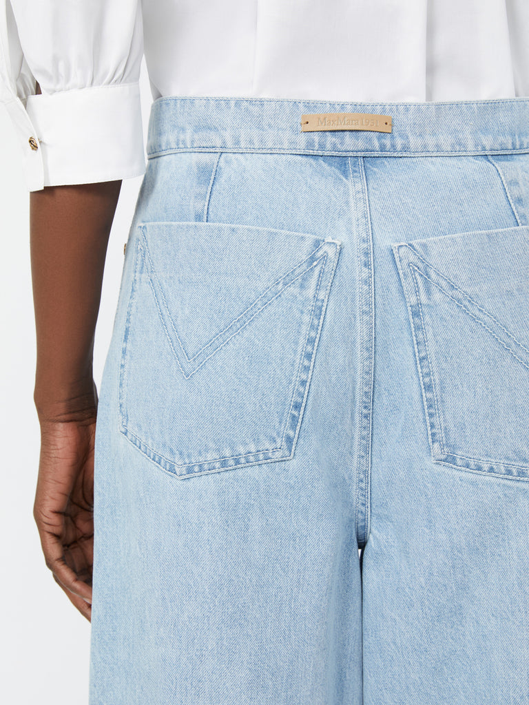 max mara wide leg denim jeans