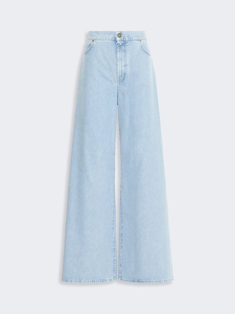 max mara wide leg denim jeans