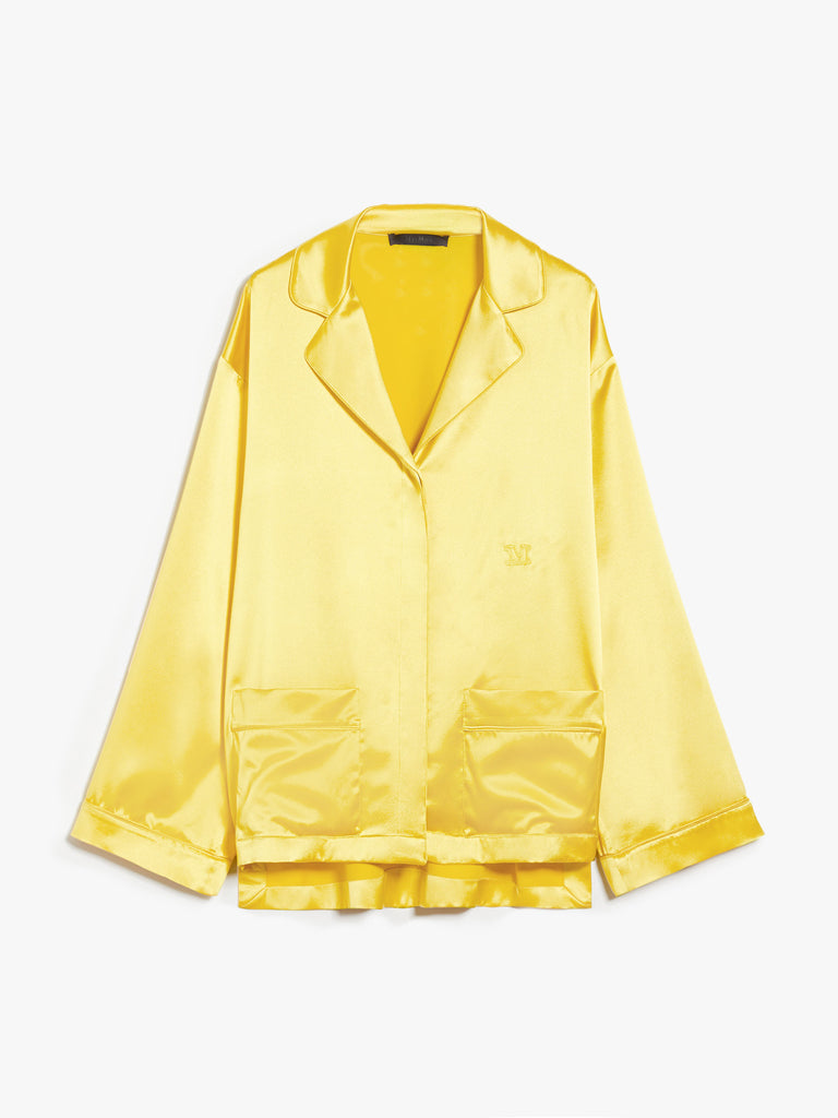 Silk satin pyjama shirt