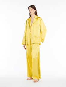 Silk satin pyjama shirt