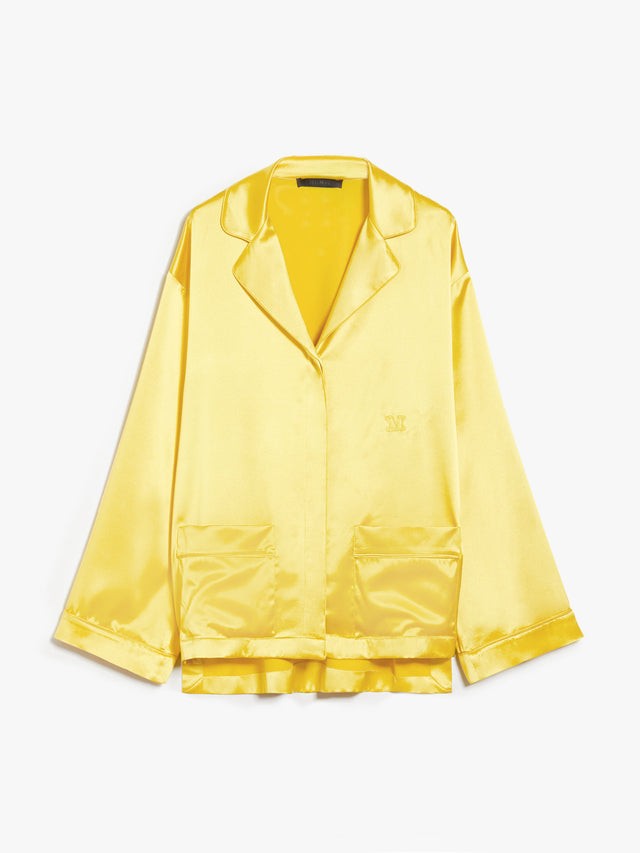 Silk satin pyjama shirt