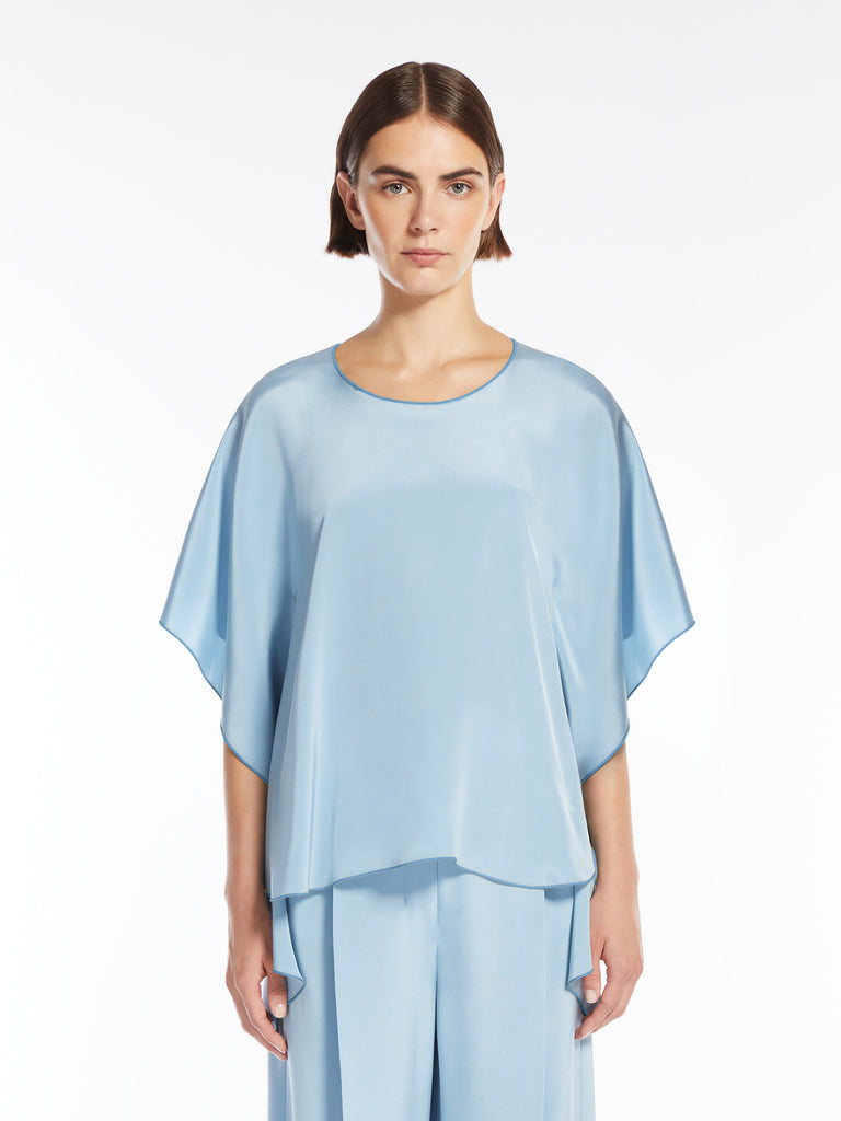 max mara crêpe de chine fluid blouse