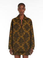 Wool Jacquard Shirt for Women - Amber - Max Mara UAE