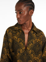 Wool Jacquard Shirt for Women - Amber - Max Mara UAE