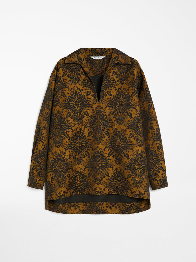 max mara wool jacquard shirt