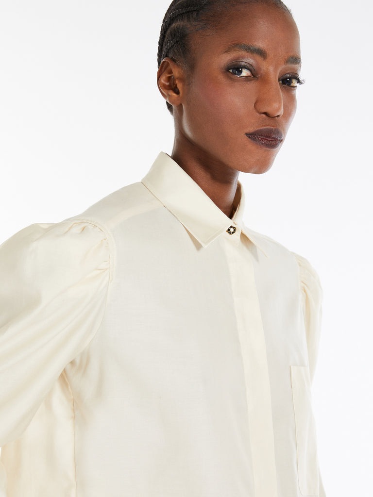 Cotton satin shirt
