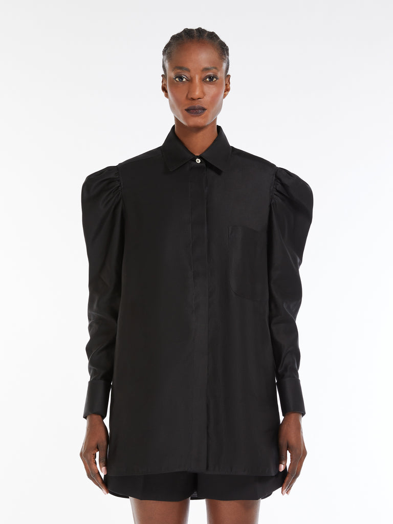 Cotton satin shirt
