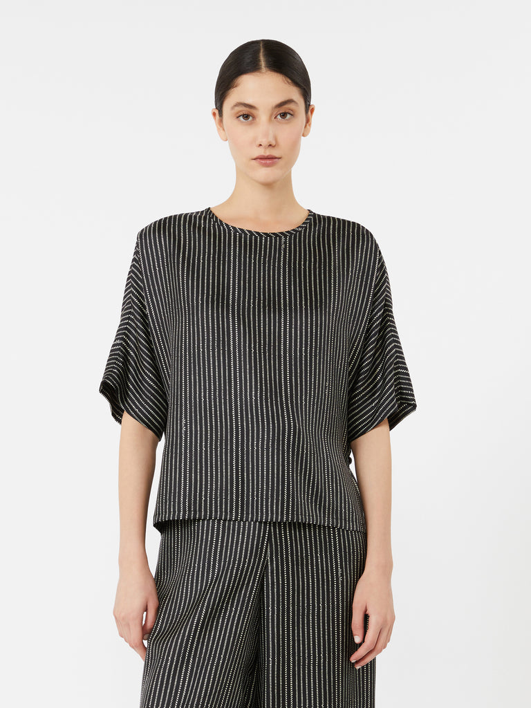 max mara printed silk blouse