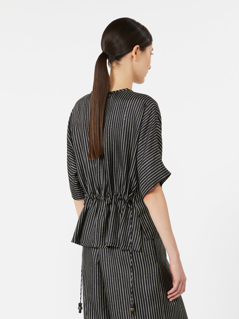 max mara printed silk blouse