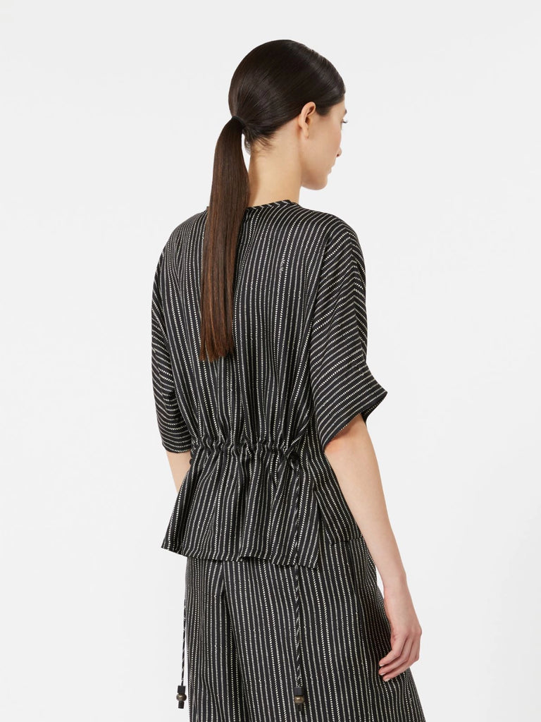 max mara printed silk blouse for women