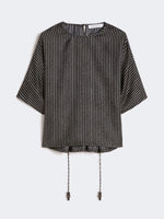 max mara printed silk blouse for women