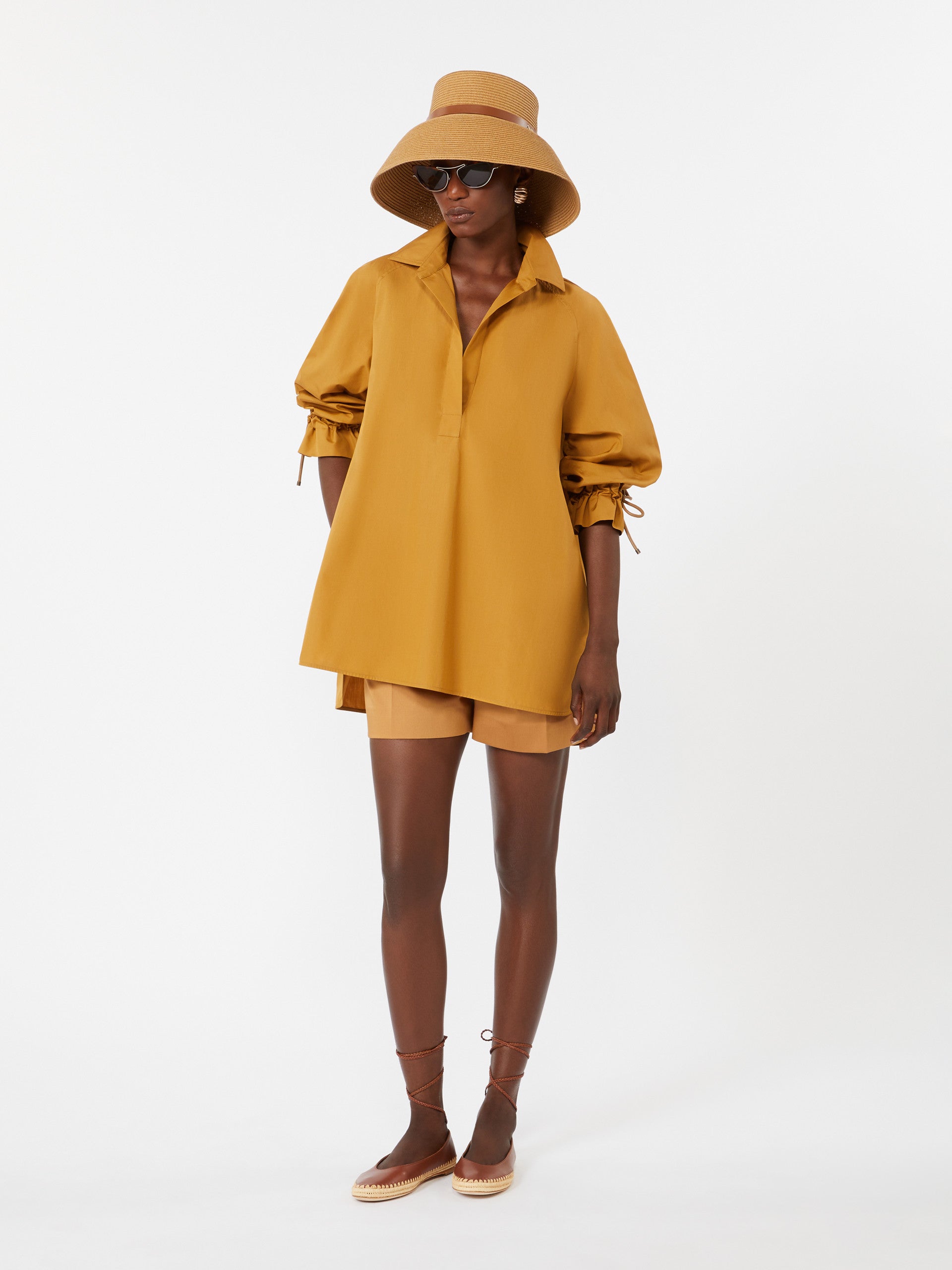 max mara cotton poplin blouse for women