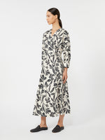 max mara printed poplin dress for women