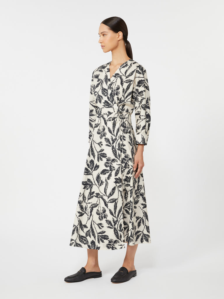 max mara printed poplin dress