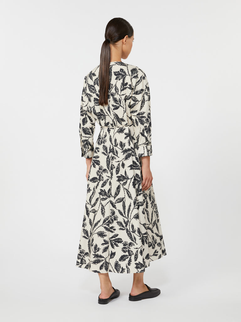 max mara printed poplin dress