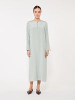 max mara stretch silk crepe de chine kaftan for women