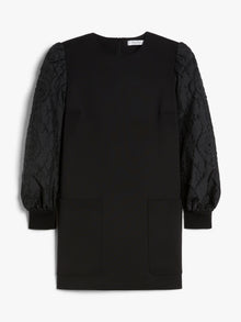 Mini-Dress In Wool And Jacquard Canvas for Women - Black - Max Mara UAE
