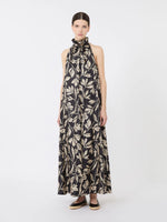 max mara printed silk twill dress for women