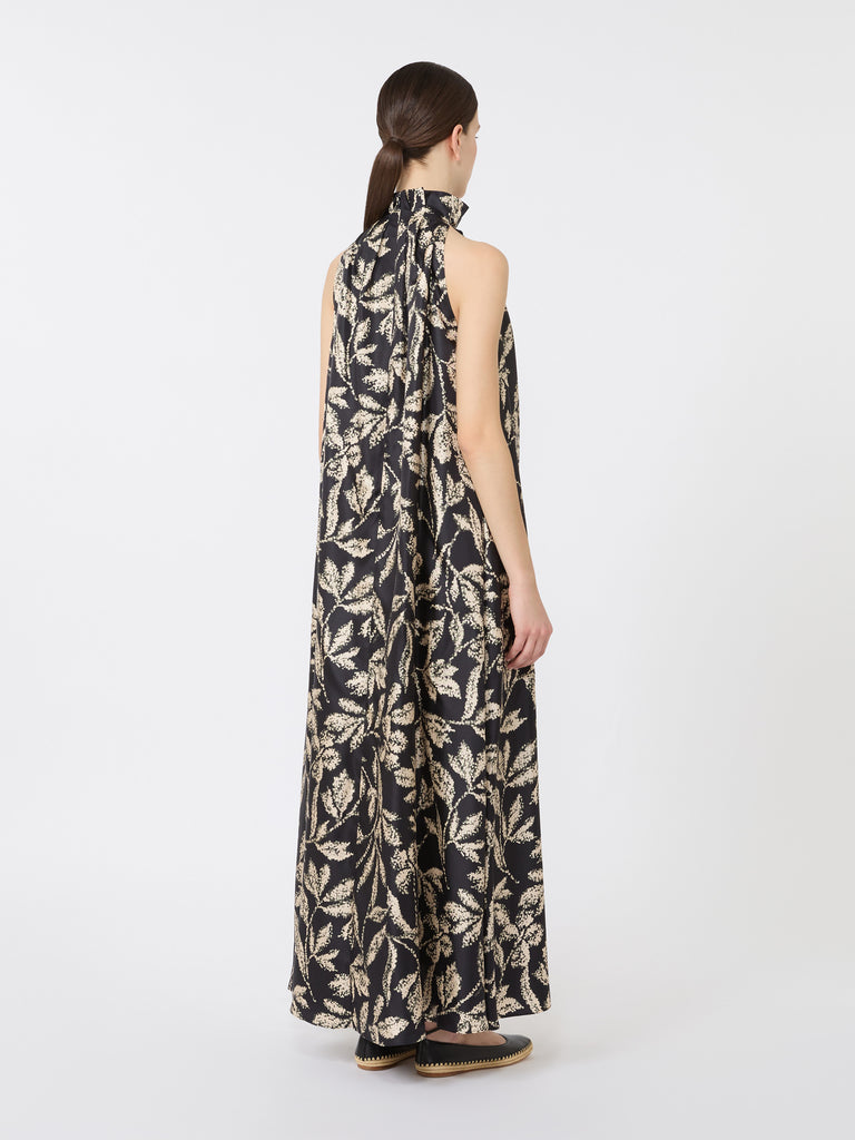max mara printed silk twill dress