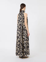 max mara printed silk twill dress for women
