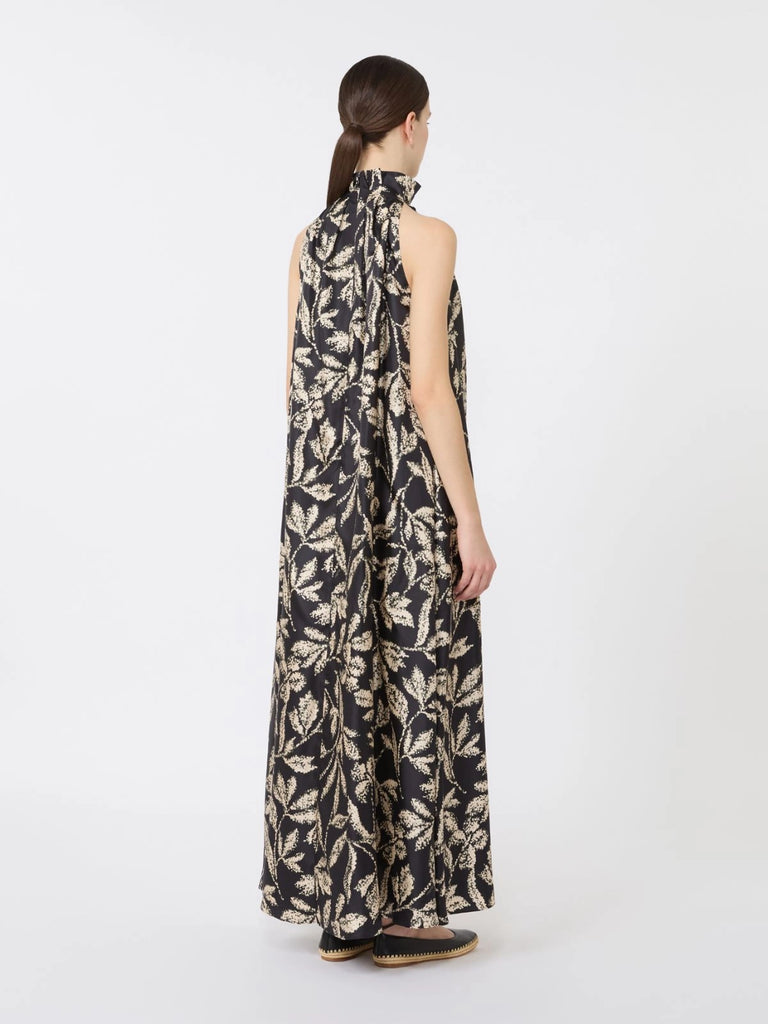 max mara printed silk twill dress