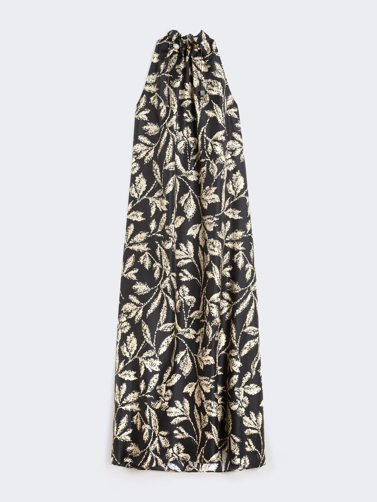 max mara printed silk twill dress