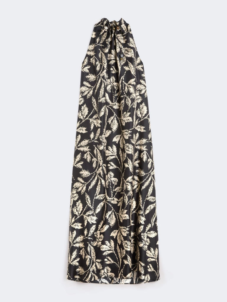 max mara printed silk twill dress