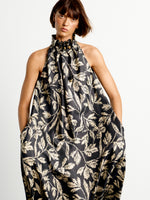 max mara printed silk twill dress for women