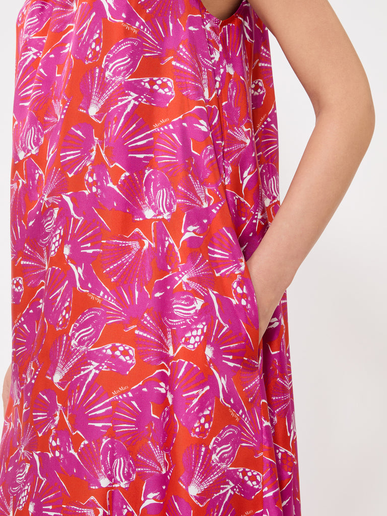 max mara printed silk twill dress