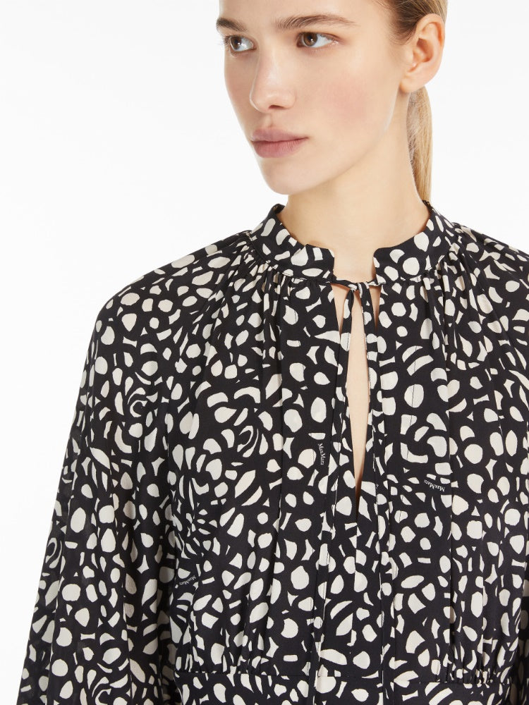 Long printed silk dress | DRESSES | Max Mara UAE