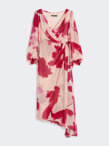 Printed Georgette Dress for Women - Beige - Max Mara UAE