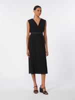 max mara sleeveless envers satin dress for women