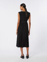 max mara sleeveless envers satin dress for women