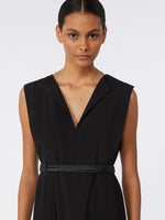 max mara sleeveless envers satin dress for women