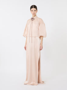Silk Satin Dress for Women - Powder - Max Mara UAE