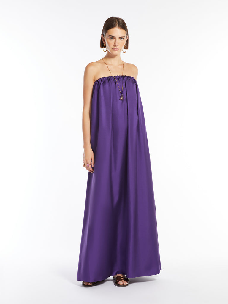 max mara silk twill bustier dress