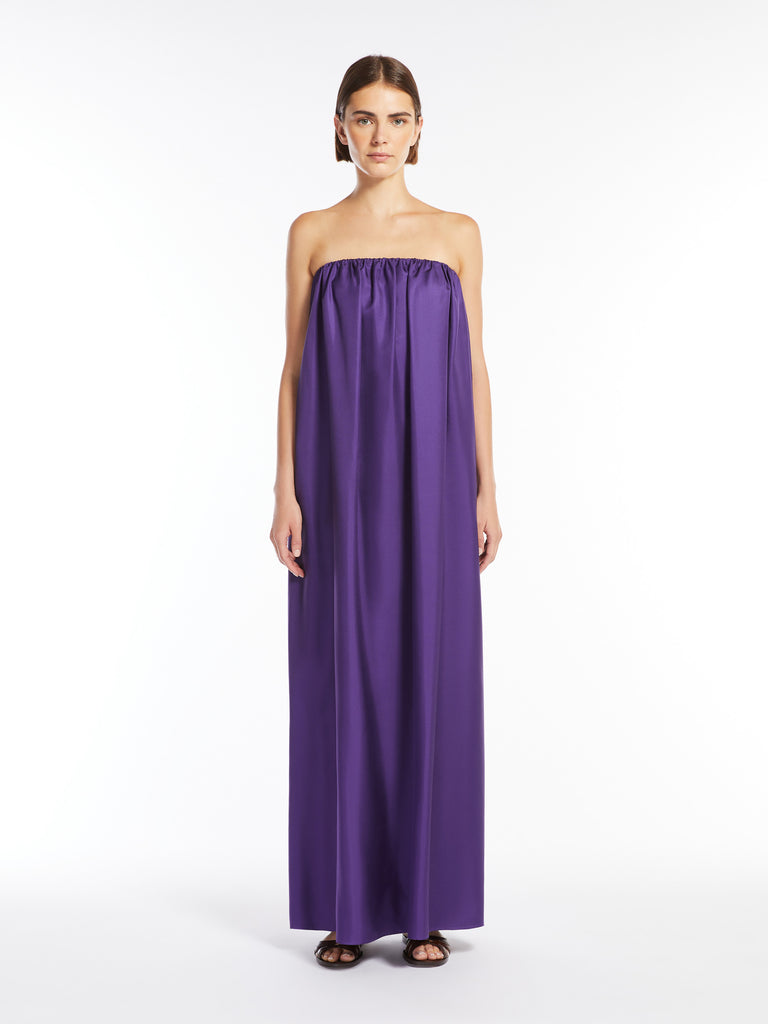 max mara silk twill bustier dress
