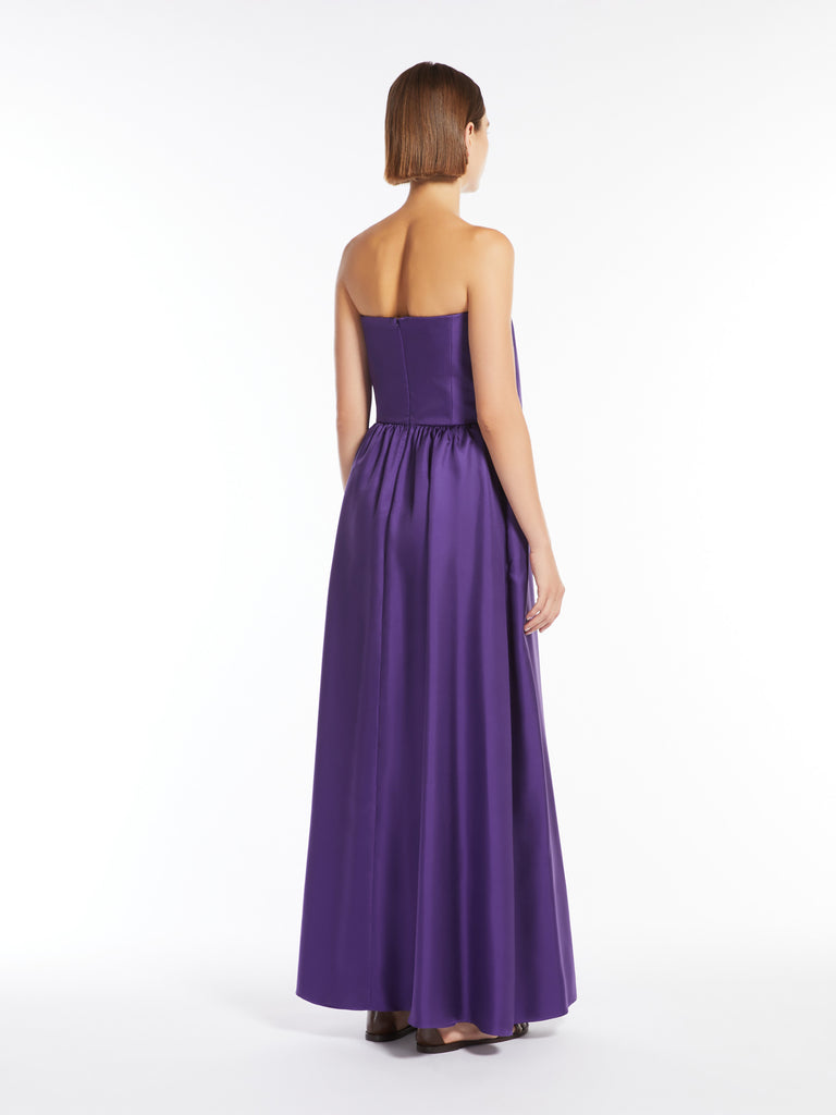max mara silk twill bustier dress