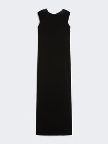 Long Lightweight Cady Dress for Women - Black - Max Mara UAE