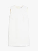 Wool Canvas Sleeveless Dress for Women - White - Max Mara UAE