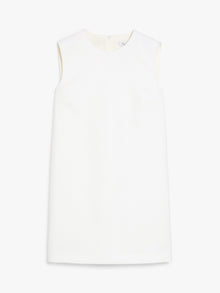Wool Canvas Sleeveless Dress for Women - White - Max Mara UAE