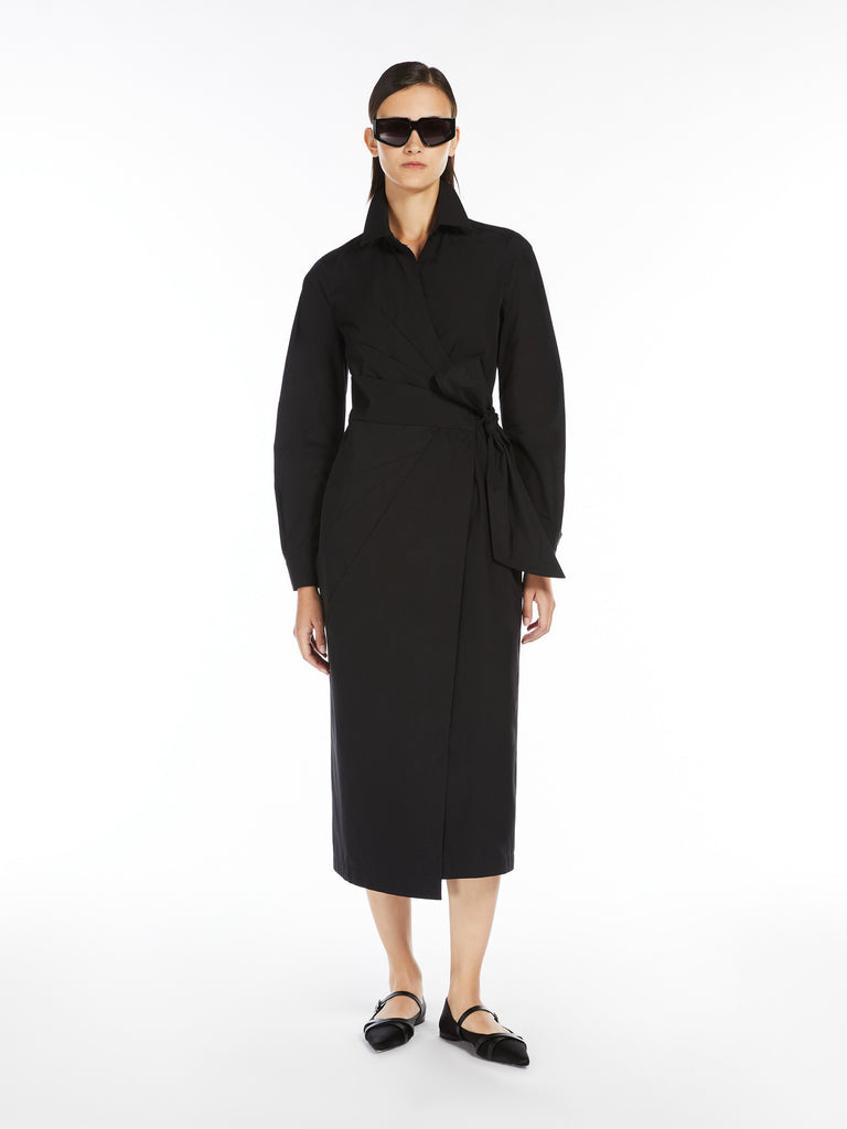 max mara cotton crossover dress