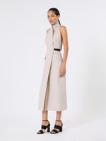 max mara wool and cotton canvas dress for women