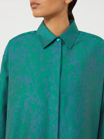 max mara printed cotton and silk shirt dress for women