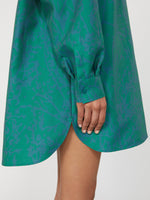 max mara printed cotton and silk shirt dress for women