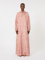 Printed Twill Kaftan Dress for Women - Coral - Max Mara UAE